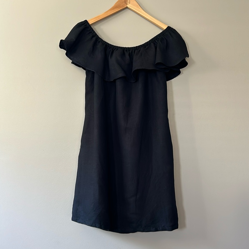 Tommy Bahama St.‎ Lucia Black Linen Dress Sz S